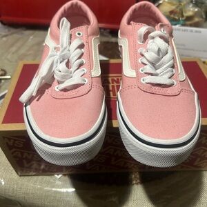 Vans Kids Sneakers in Pink and White